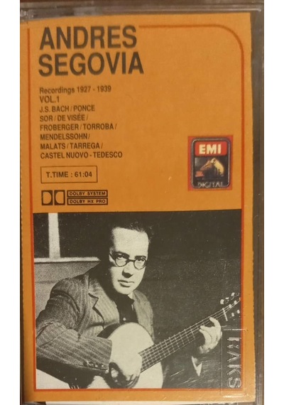 Plak Değildir Kaset Tir Andres Segovia Kaset