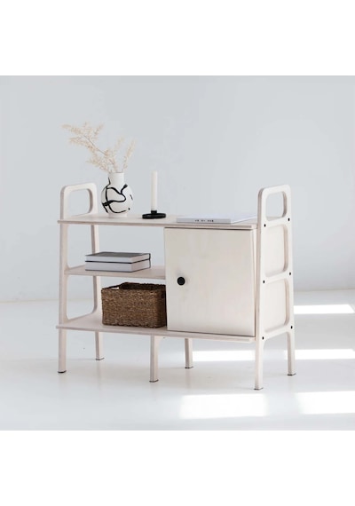 Woodesk Rovere, Ahşap, Dolap Ve Konsol, 120x90, Beyaz Renk