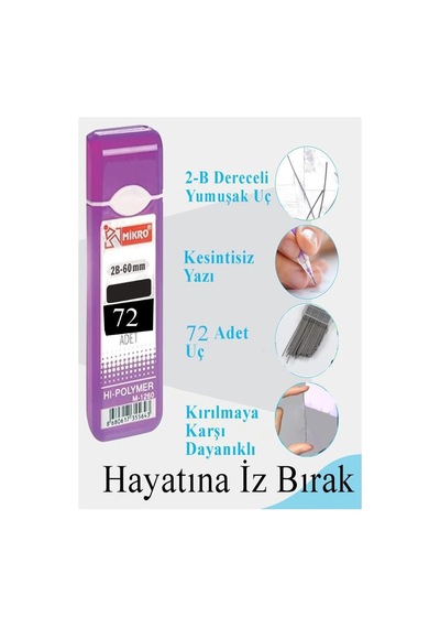 Kalem Ucu 72 Li 0.9 Mm 2b 1 Adet Çoklu Versatil Kalem Uç Mekanik Uçlu Otomatik Kurşun Mikro Kal Tek Renk