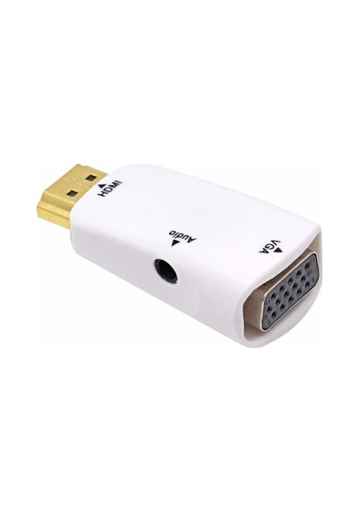 Hdmi To Vga Monitör Çevirici Dönüştürücü Adaptör