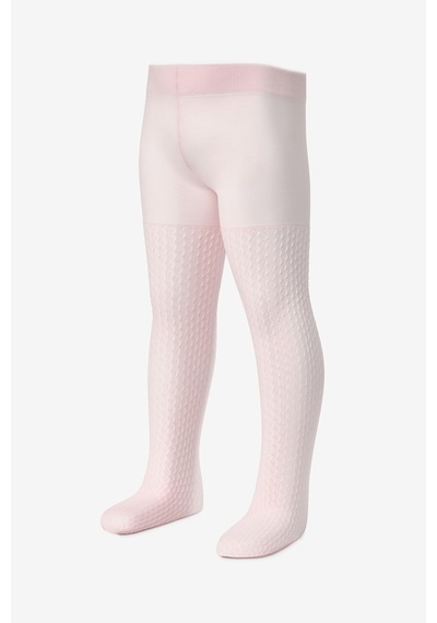 Le Mabelle Pembe Gofre Desen Kız Çocuk Külotlu Çorap Pembe