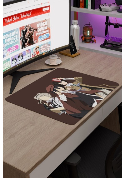 Bungou Stray Dogs Anime V1 - 48x40 Xl Gaming Kauçuk Kaymaz Taban Mouse Pad Fare Altlığı