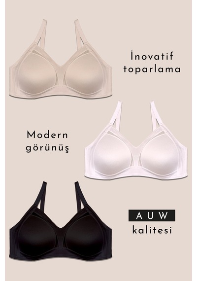 Auw Ava Mikro Balensiz Toparlayıcı Sütyen Easyshape Siyah