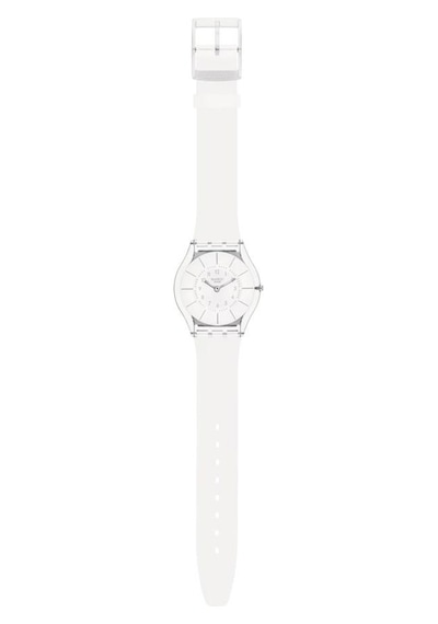 Ss08k102-s14 Swatch White Classiness Kadın Kol Saati Ss08k102-s14 Şeffaf