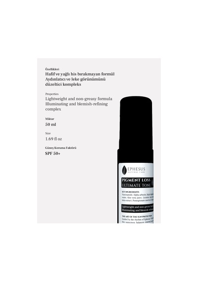 Pigment Loss Ultimate Tone Koyu Leke Karşıtı Spf 50+ Güneş Kremi 50ml