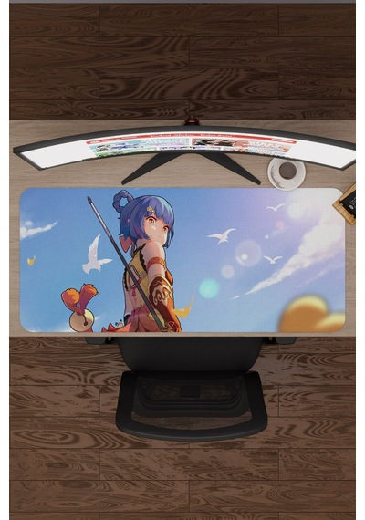 Xiangling Genshin Impact Anime Oyuncu V2 - 90x40 Xxl Gaming Mouse Pad Fare Altlığı