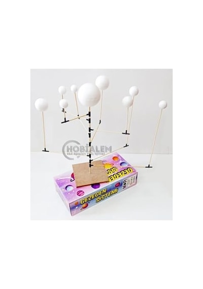 Gezegen Sistemi Maketi, 9 Parça, Güneş Sistemi, Eğitici Maket, Model Gezegenler