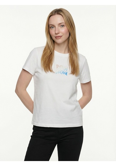 LOFT Boxy Fit Kadın Tshirt K.kol Lf2042222 Q1.v1 Beyaz