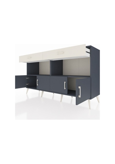 Hyperion Konsol 2 Raflı 2 Çekmeceli 4 Kapaklı 176x44x99 Antrasit- Antrasit-antrasit/aytaşı Hyperion Konsol 2 Raflı 2 Çekmeceli 4 Kapaklı 176x44x99 Antrasit- Antrasit-antrasit/aytaşı