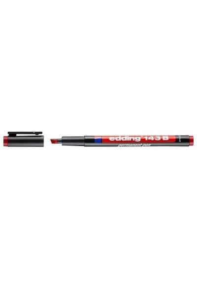 Edding 143b Asetat Kalemi 10'lu Paket Kırmızı