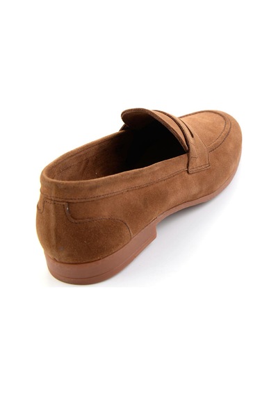 Taba Hakiki Deri Erkek Loafer Ayakkabı E01549024402 Taba
