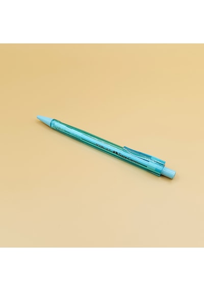 Faber-castell Econ 0.7 Mm Uçlu Kalem Şeffaf Gövdeli Otomatik Kalem Mavi
