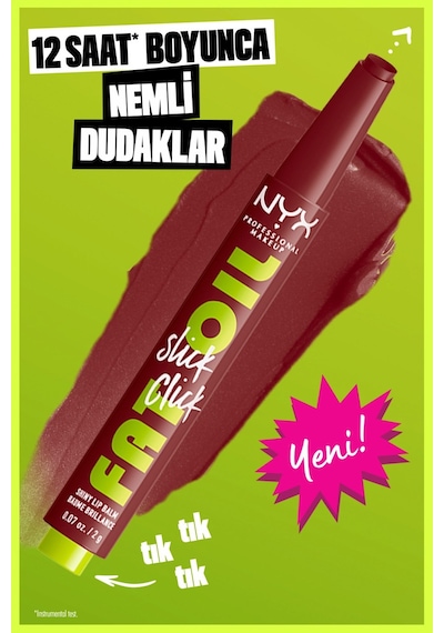 Nyx Fat Oil Slick Click Parlatıcı Nemlendirici Nude Tonlu Dudak 11