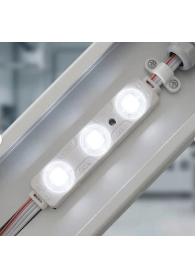 Cata Kristal Mercek 12v Modül Led Beyaz Işık 20 Adet/set Çok Renkli