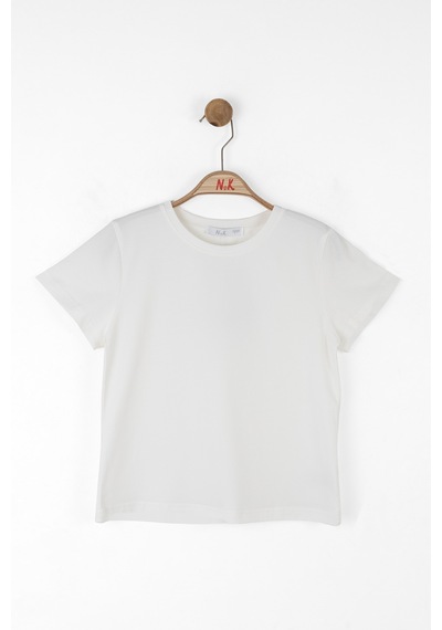 Nk Kids Bali Kız Çocuk T-shirt 38413 Ekru