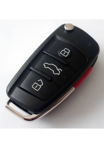 Audi Uyumlu A2 A3 A4 A6 A8 Anahtar Kabı Kumanda Kabı 3+1 Panik Butonlu