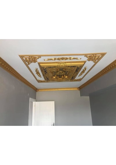 Decogold Beyaza Altın Saray Kartonpiyer 13 Cm 100cm