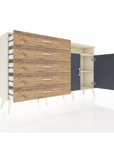 Arges Konsol 2 Raflı 5 Çekmeceli 2 Kapaklı 176x30x99 Aytaşı-antra Aytaşı-antrasit/çam Arges Konsol 2 Raflı 5 Çekmeceli 2 Kapaklı 176x30x99 Aytaşı-antra Aytaşı-antrasit/çam