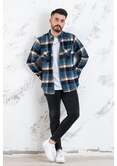Advante Slimfit Çift Cep Erkek Oduncu Gömlek Advante Slimfit Çift Cep Erkek Oduncu Gömlek