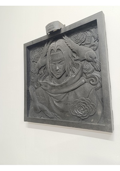 Sharingan Açıldı El Yapımı Itachi Uchiha Işıklı Kabartma Tabloo