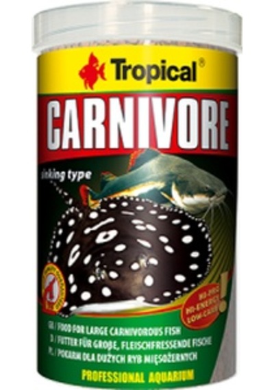Tropical Carnivore Tablet Yem 100 G Açık