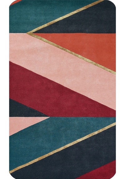 Rovigo Home Baskılı Kaymaz Taban 2 Li Banyo Paspas Takım Rvg5185-100X60-60X50 Çok Renkli