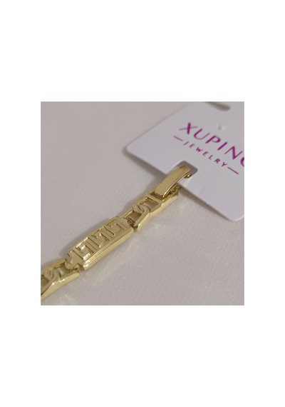 Xuping Vıp Kaliteli Antialerjik 14k Altın Kaplamalı Labirent Detaylı Zirkon Taşlı Gold Bileklik Gold