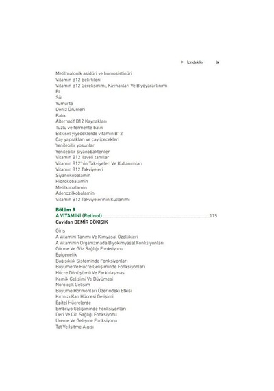 Güncel Gelişmeler Işığında Vitaminler