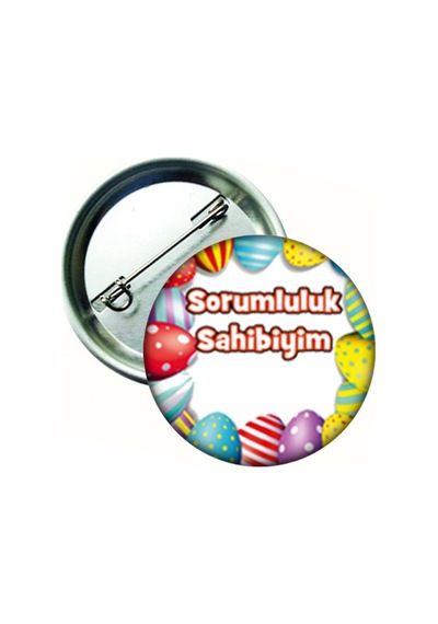 Panayiri Sorumluluk Sahibiyim Öğrenci Rozeti Çok Renkli