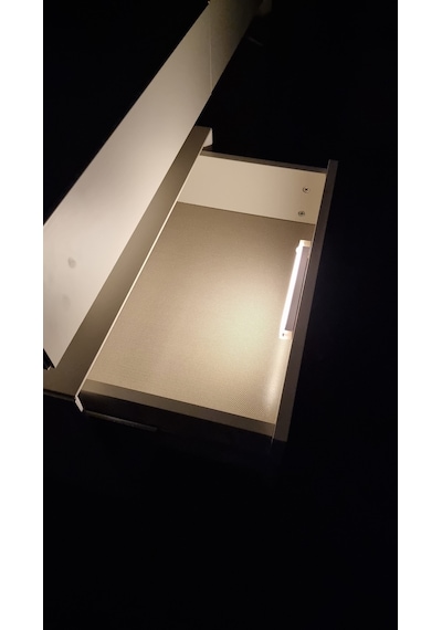 Hareket Sensörlü Şarjlı Led Dolap-çekmece-aydınlatma Işığı - Sıcak Sarı Işık-30 Cm Sıcak Işık