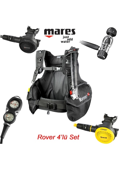 Mares Rover Scuba Regülatör Bc Set Siyah - Gri