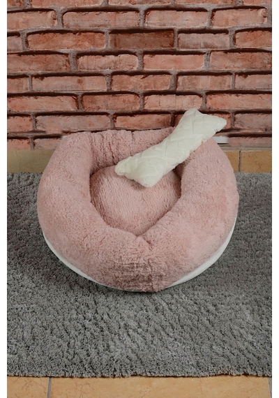 Cookie Pet Sherpa Polar Yıkanabilir Yuvarlak Köpek Kedi Yatağı 60 CM