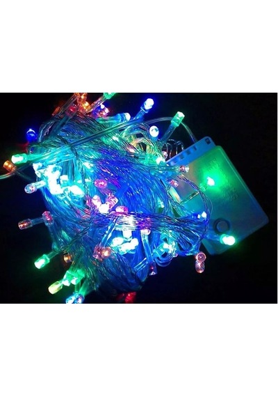 10 Metre 100 Ledli Fişli Led Dekor Lambası Yılbaşı Ağaç Süsü Rgb