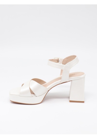 Nesil Shoes Carel 99 Sedef Çapraz Platform Kadın Sandalet