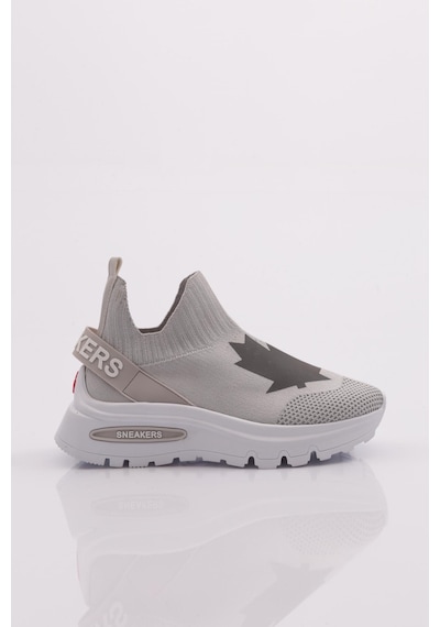 Dgn 070 Kadin Yazili Sneaker 070-2252-R45615 Gümüş