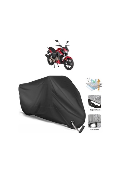 Mondial 125 Drift L Motor Branda (Bağlantı, Kilit Uyumlu)-Siyah (457272160)