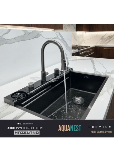 Hazeland Aquanest 7 Tuşlu Akıllı Evye Smart Evye Akıllı Mutfak Ev