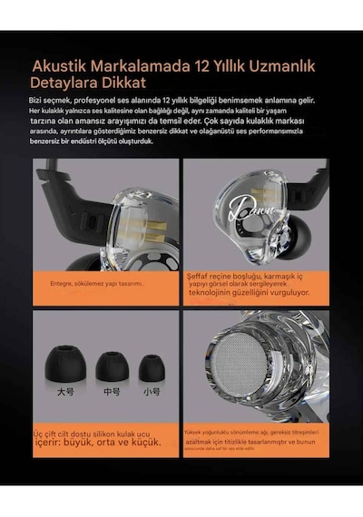Kz Dawn Iem Kulakiçi Kablolu Kulaklık Basshead Mikrofonlu Dawn