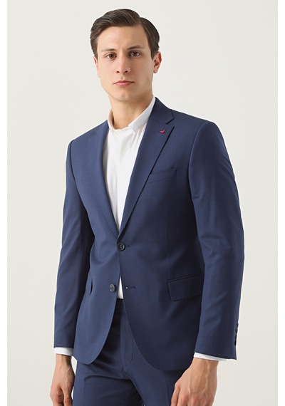 D's Damat Ds Damat Slim Fit Lacivert Yünlü Travel Takim Elbise 4he05ob35577m 102