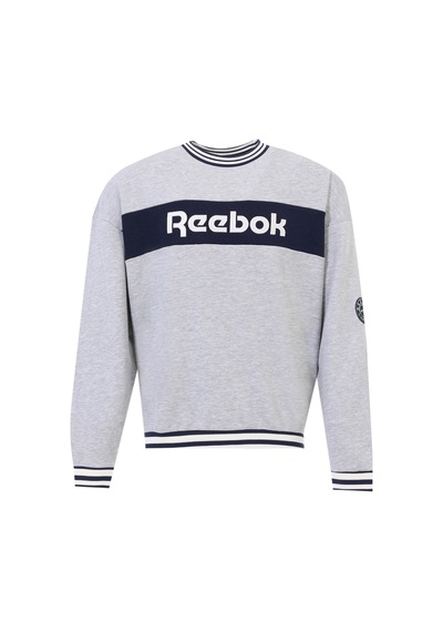 Reebok Lawn Club Crew Sweat Gri Erkek Sweatshirt