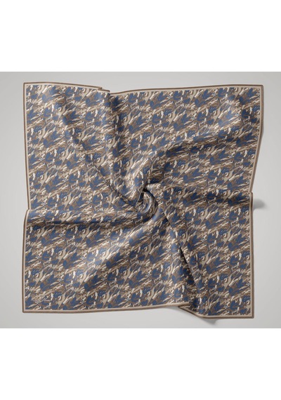 Silk Home Soft Eşarp 73091-19 Çikolata Kahve, Mavi, Gri