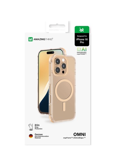 Apple Uyumlu iPhone 16 Pro Kılıf Magsafe Şarj Özellikli Amazingthing Omni Serisi Kapak Rose Gold