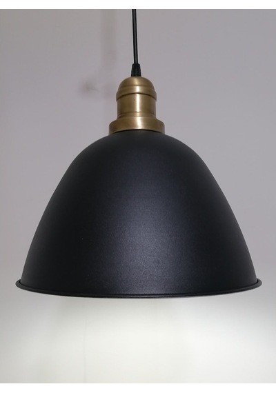 Riolight Retro Siyah Içi Gold Tekli Metal Sarkıt Çap: 28Cm (538289595)
