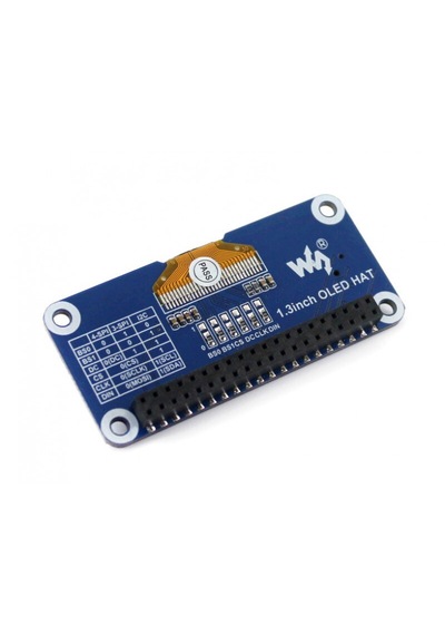Raspberry Pi İçin 1.3inch Oled Hat, 128x64, Spı-ı2c Arayüz, 13890