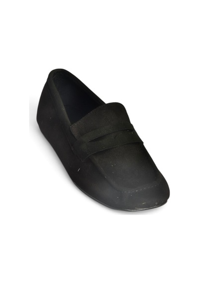 Fox Shoes Z250010202 Siyah Süet Günlük Kadın Ayakkabı