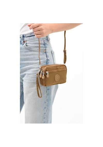 Baginn Klinkır Kumaş Mini Çapraz Askılı Kadın Cep Telefonu Çantası El Çantası Cüzdan 10 18 Cm Su İtici 001
