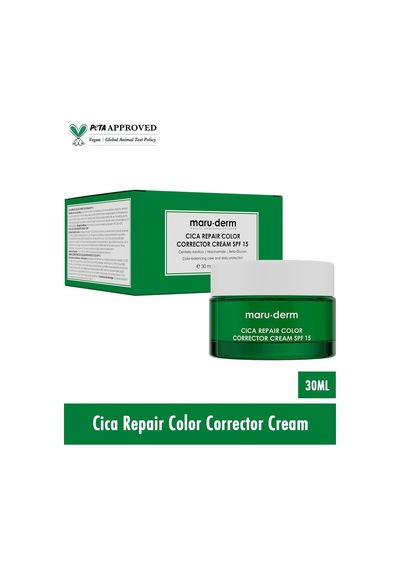 Maruderm Cica Cilt Tonu Eşitleyici Krem Spf 15 Renk Düzeltici Yatıştırıcı Gündüz Kremi, Centella Asiatica & Niasinamid İle, 30 Ml Çok Renkli