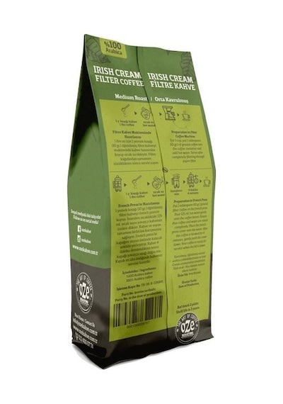 Oze Irish Cream Aromalı Filtre Kahve 2'li 250G Çekirdek