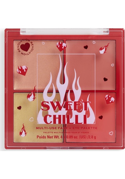 I Heart Revolution Sweet Chilli Cream Blush & Highlight Quad