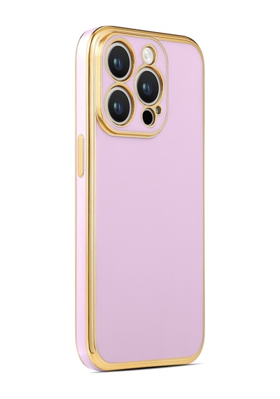 Zore İphone 14 Pro Max Uyumlu Nvth Bark Kılıf-lila